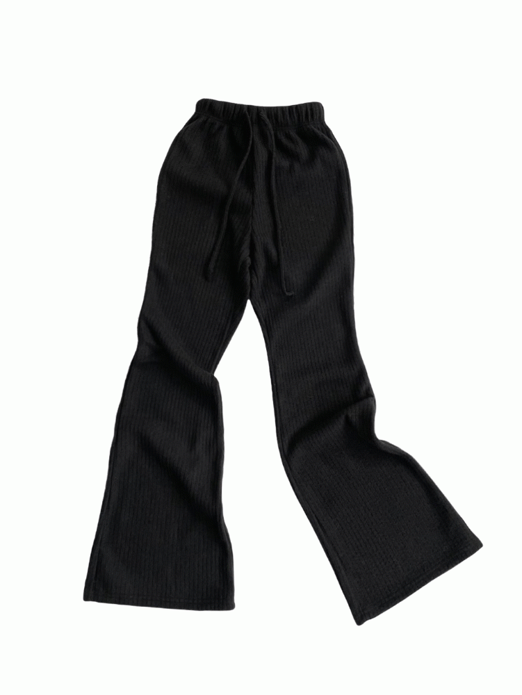 Knit bootcut pants