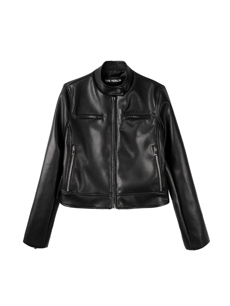 Rider vegan leather jacket