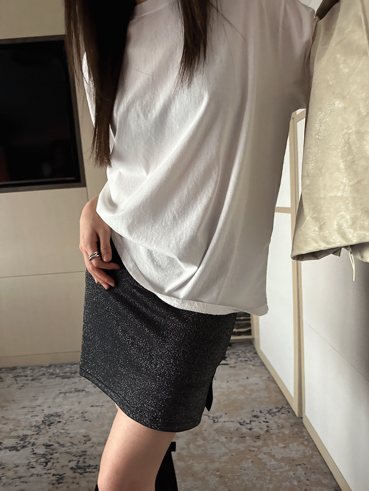 Glitter Mini Skirt