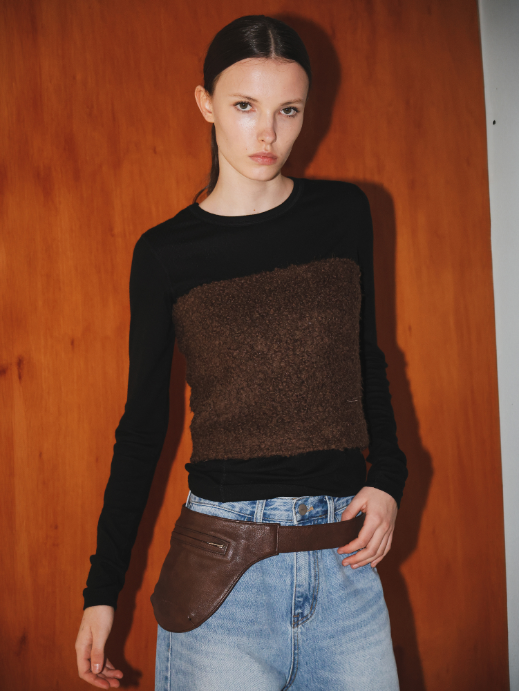 WOOL BOUCLE TOP 2COLOR