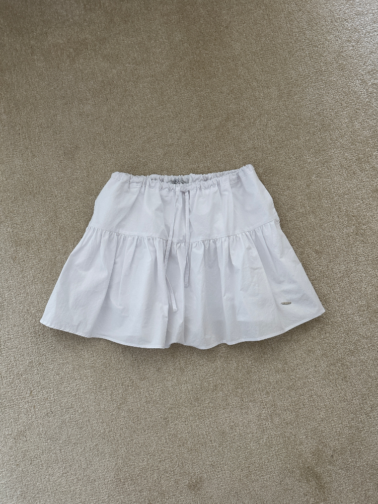 COTTON FLARE SKIRT (2COLOR)